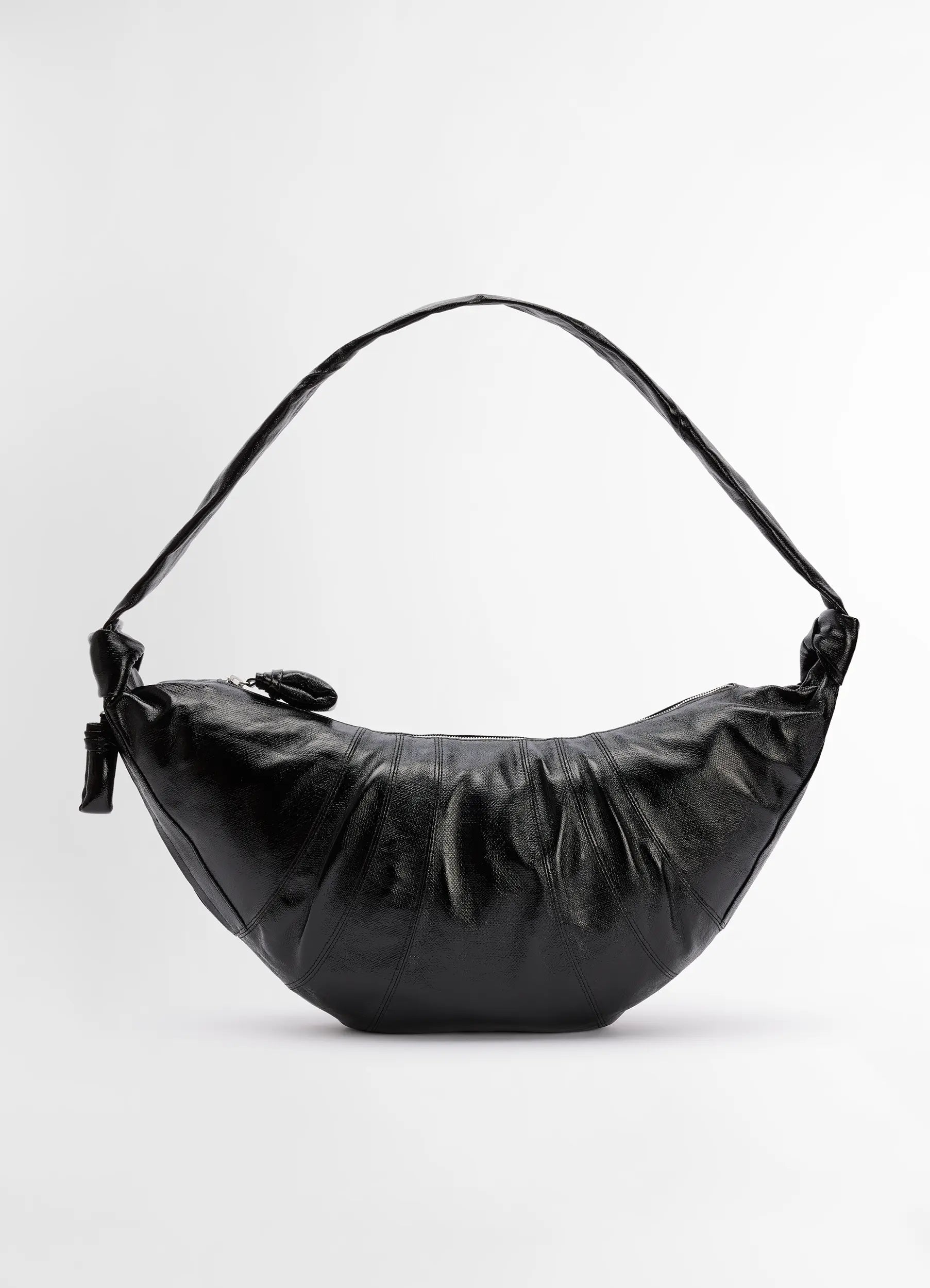 LEMAIRE ロワッサンバッグ コーティングコットン ブラック LEMAIRE ロワッサンバッグ コーティングコットン ブラック