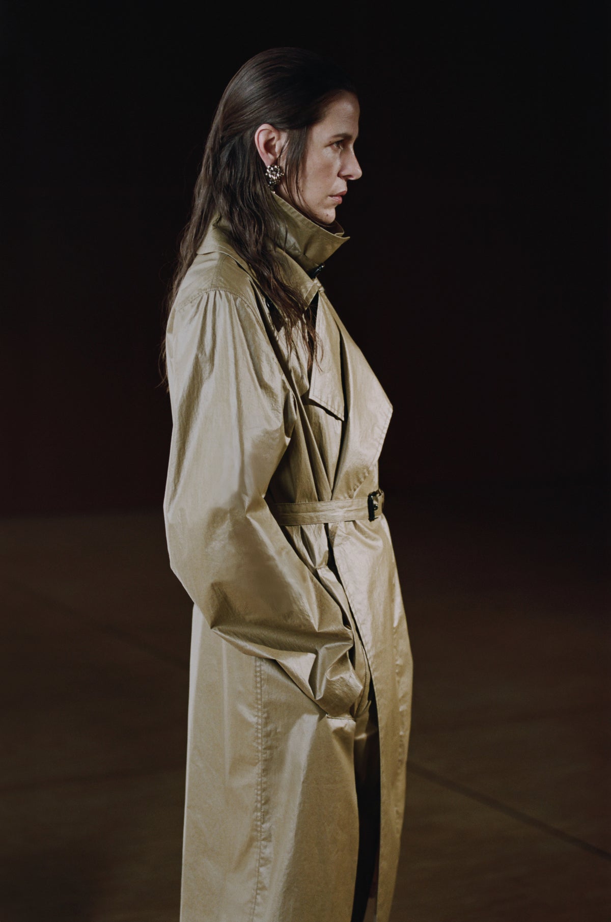 ライトコーティングコットンのライトラップコート