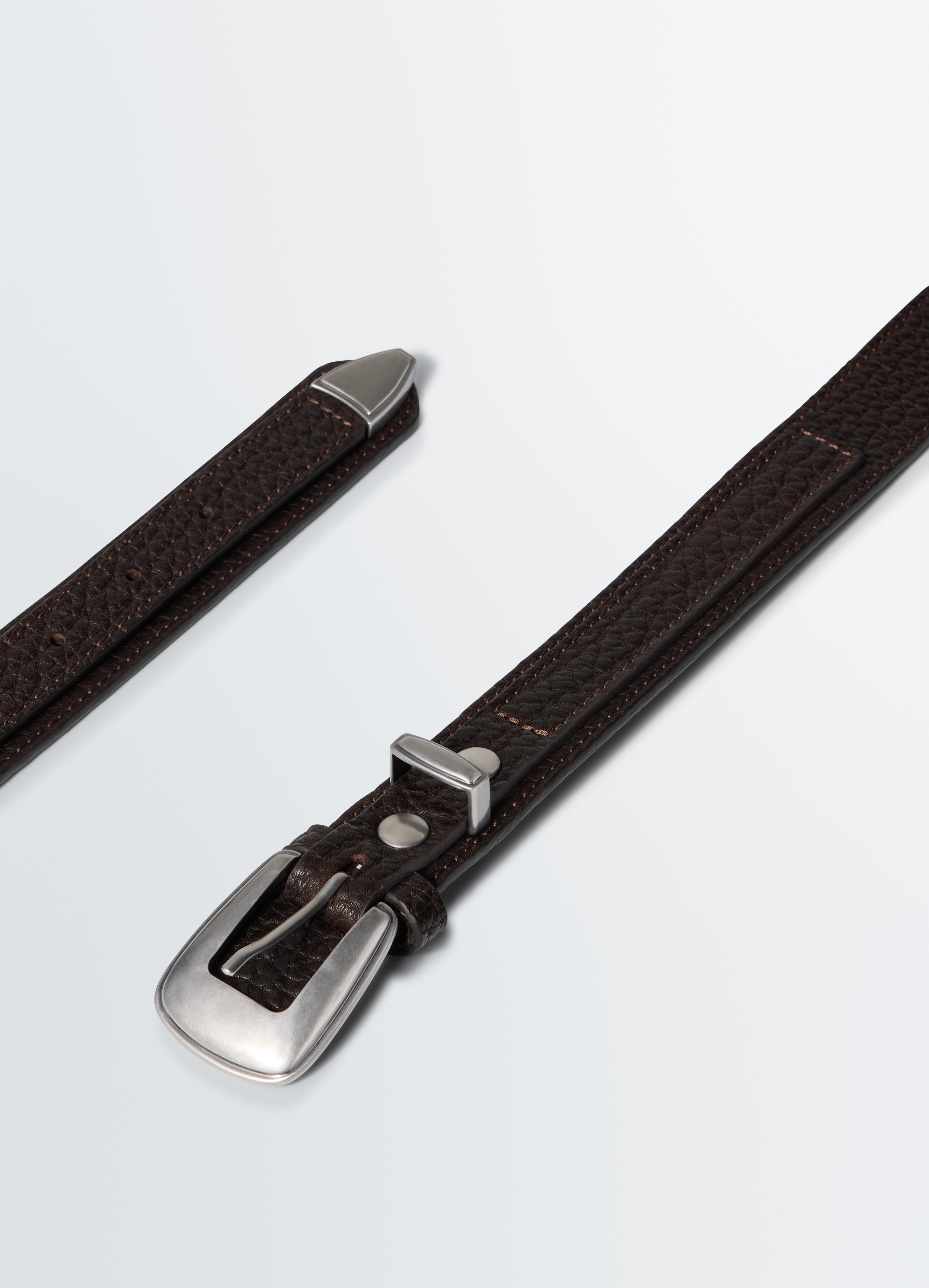 Lemaire レザーベルト　belt LEMAIRE - 【再販売通知受付可能】Minimal Western Belt(GRAINED COW