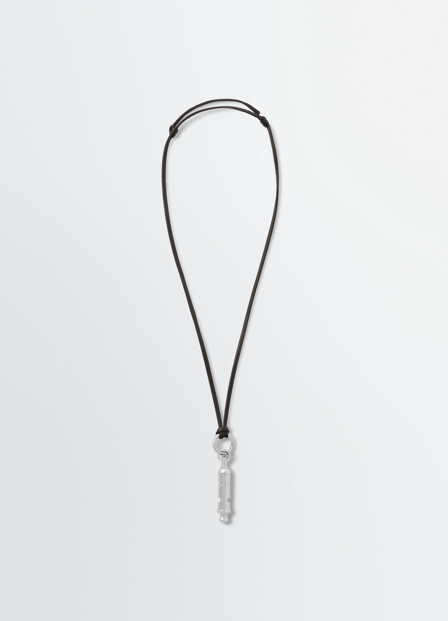 ACME WHISTLE NECKLACE IN SILVER BRASS - Silver - Brass - Unisex