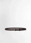 Lemaire Braided Belt 20 in Smooth vegetable-tanned leather, product shot, Front view Hand-braided design