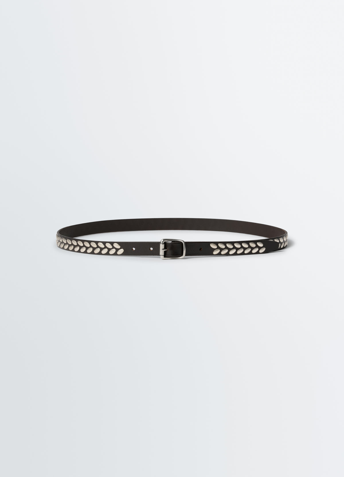 Lemaire ALMOND STUD BELT 20 MM IN LEATHER