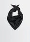 Large Leather Triangle Scarf in Nappa Lamb Leather, product shot, Top view Glossy finish