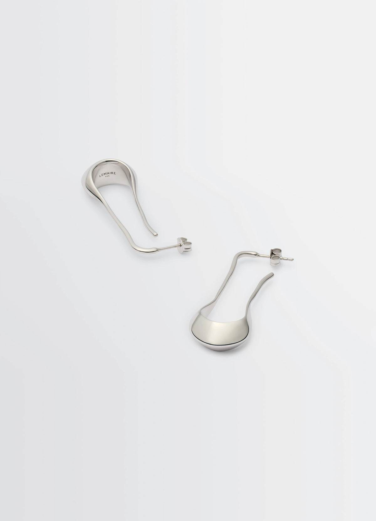 Silver Short Drop Earrings | LEMAIRE