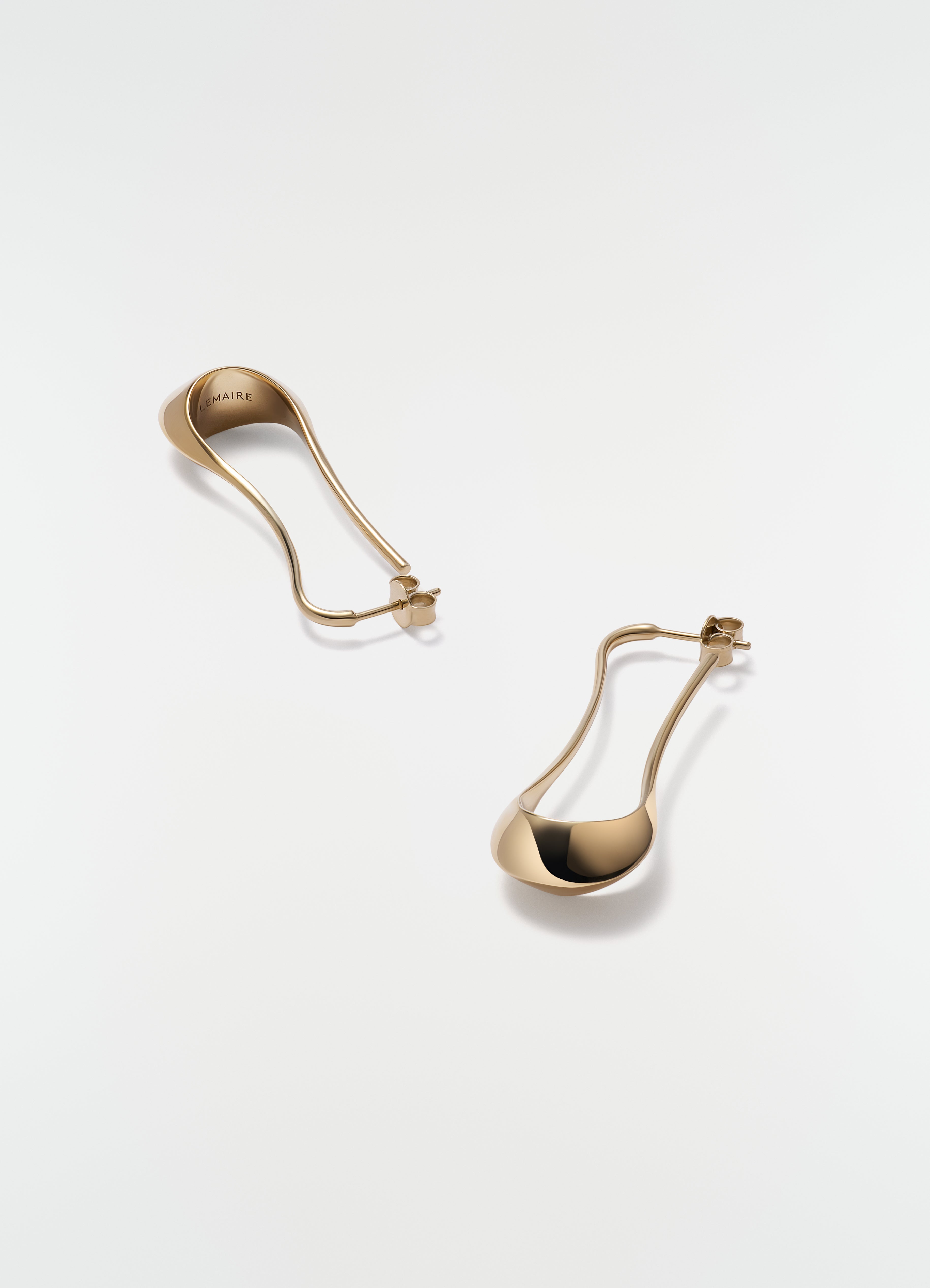 SHORT DROP EARRINGS IN VERMEIL - Light Gold - Vermeil - Unisex
