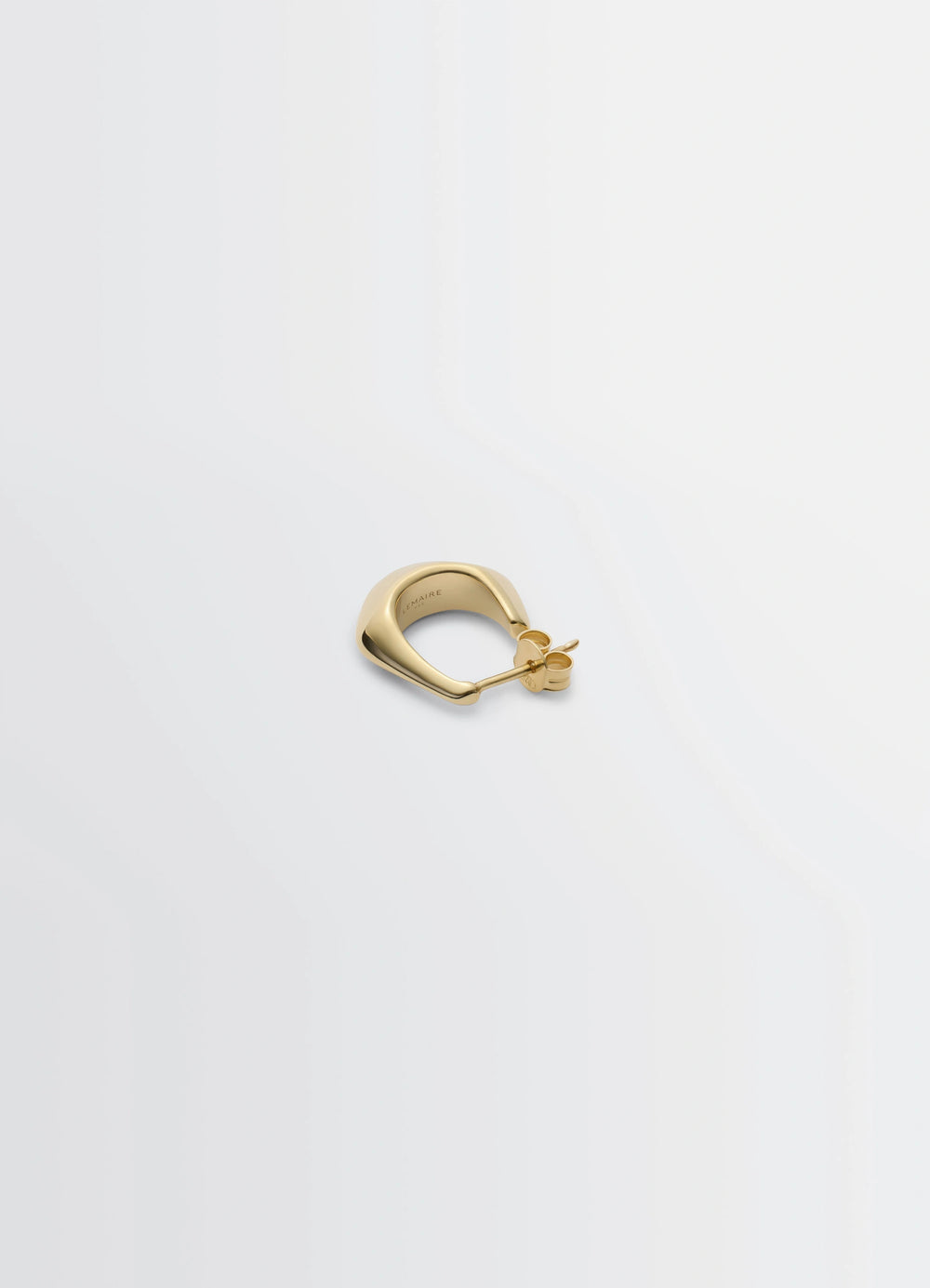 Lemaire Mini Drop Earring in Vermeil, product shot, top angle geometric design