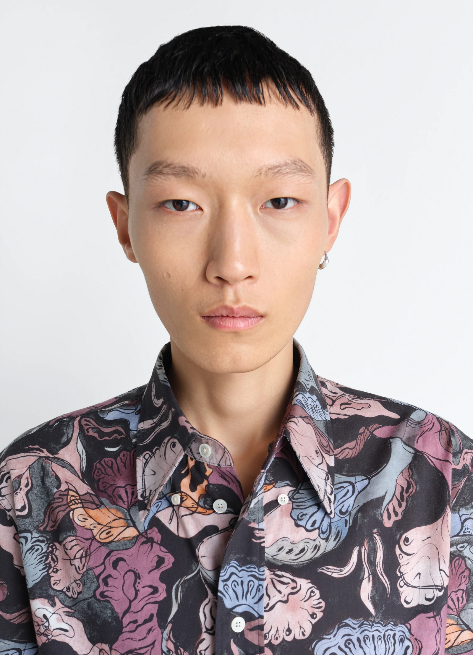 Mini drop earring in silver