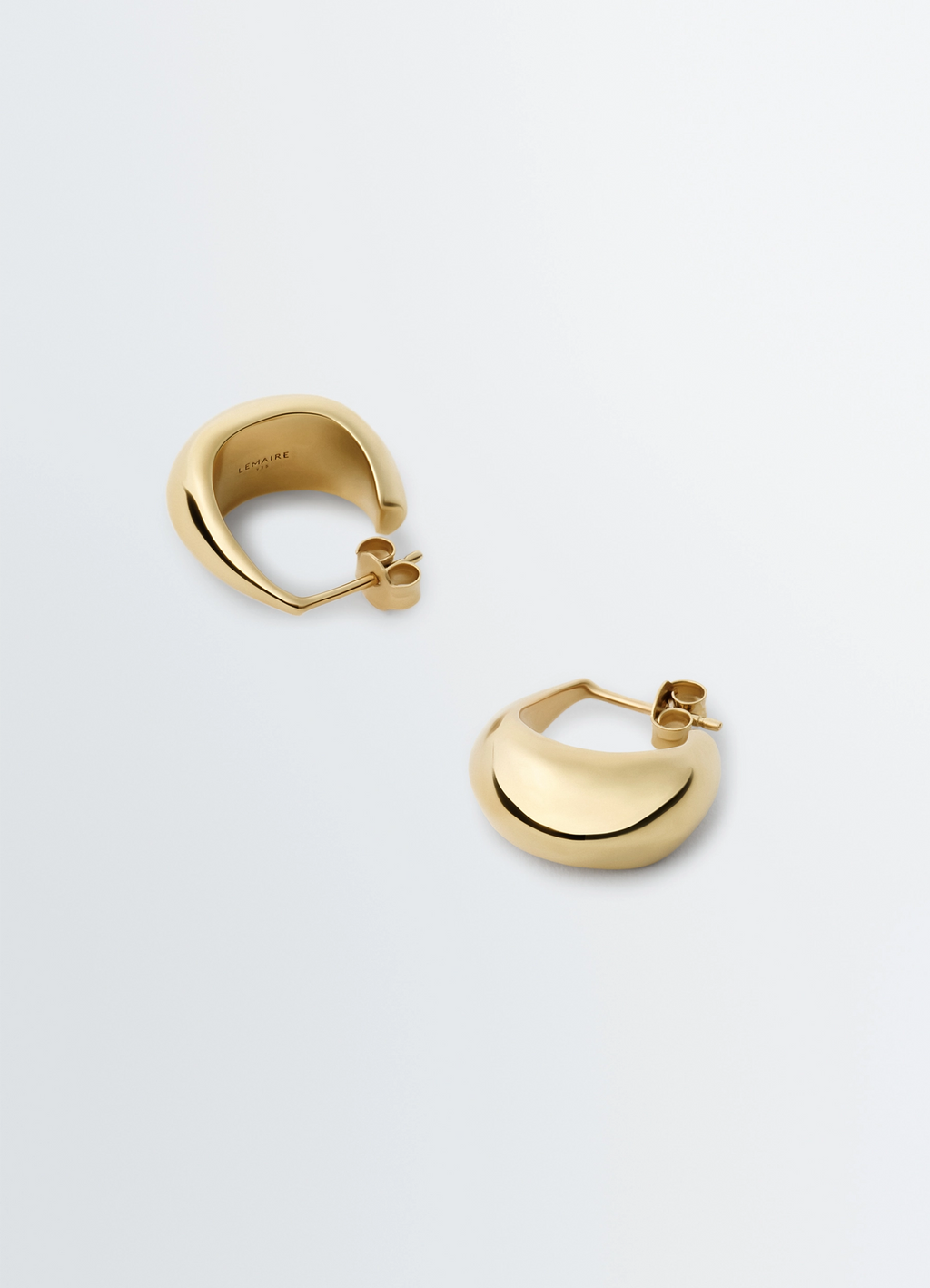 CURVED MINI DROP EARRINGS IN VERMEIL
