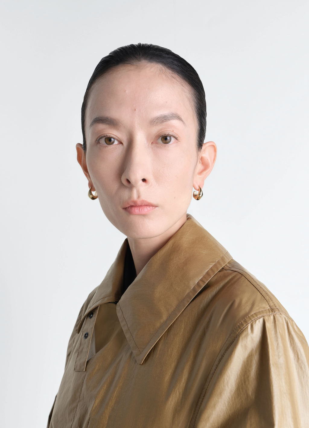 CURVED MINI DROP EARRINGS IN VERMEIL