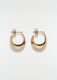CURVED MINI DROP EARRINGS IN VERMEIL
