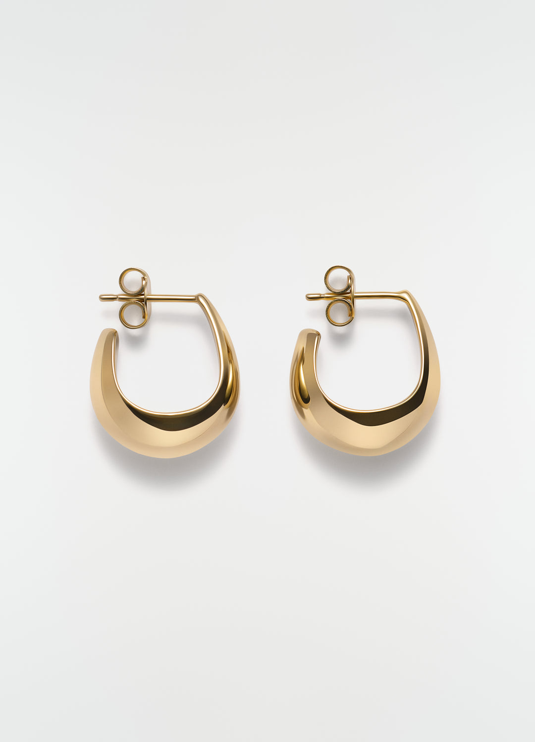 CURVED MINI DROP EARRINGS IN VERMEIL