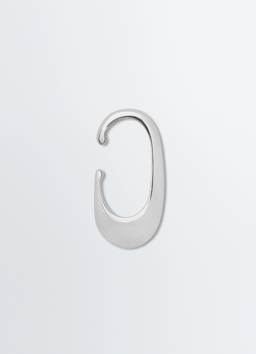 LONG DROP EARCUFF IN SILVER