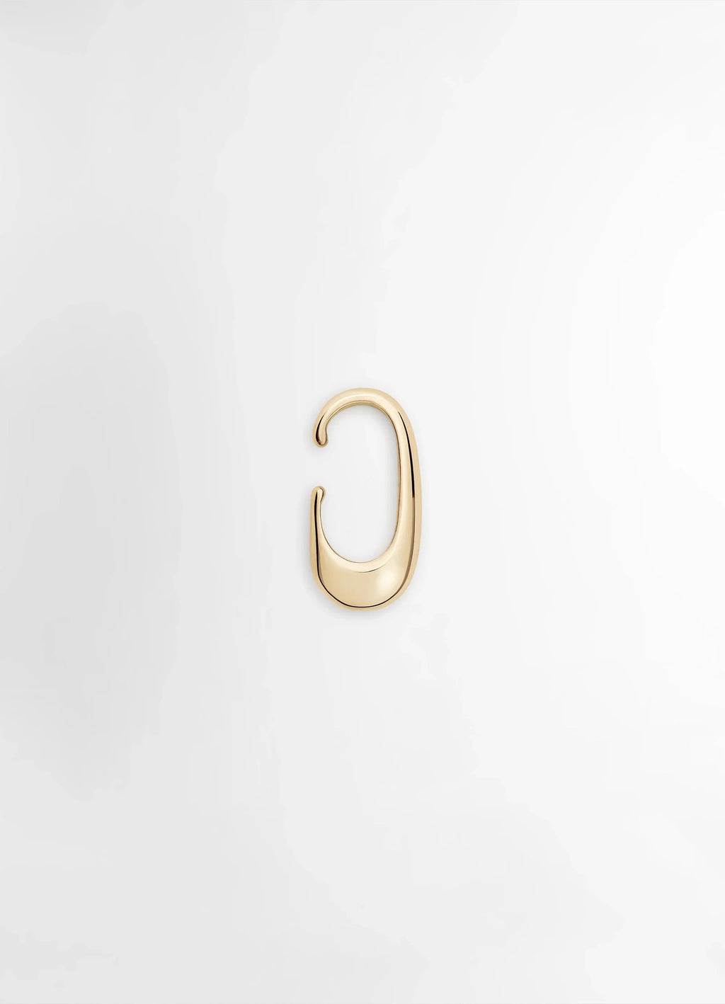 Lemaire Long Drop Earcuff in Vermeil, product shot, Front view Drop-shaped design