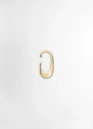 Lemaire Long Drop Earcuff in Vermeil, product shot, Front view Drop-shaped design
