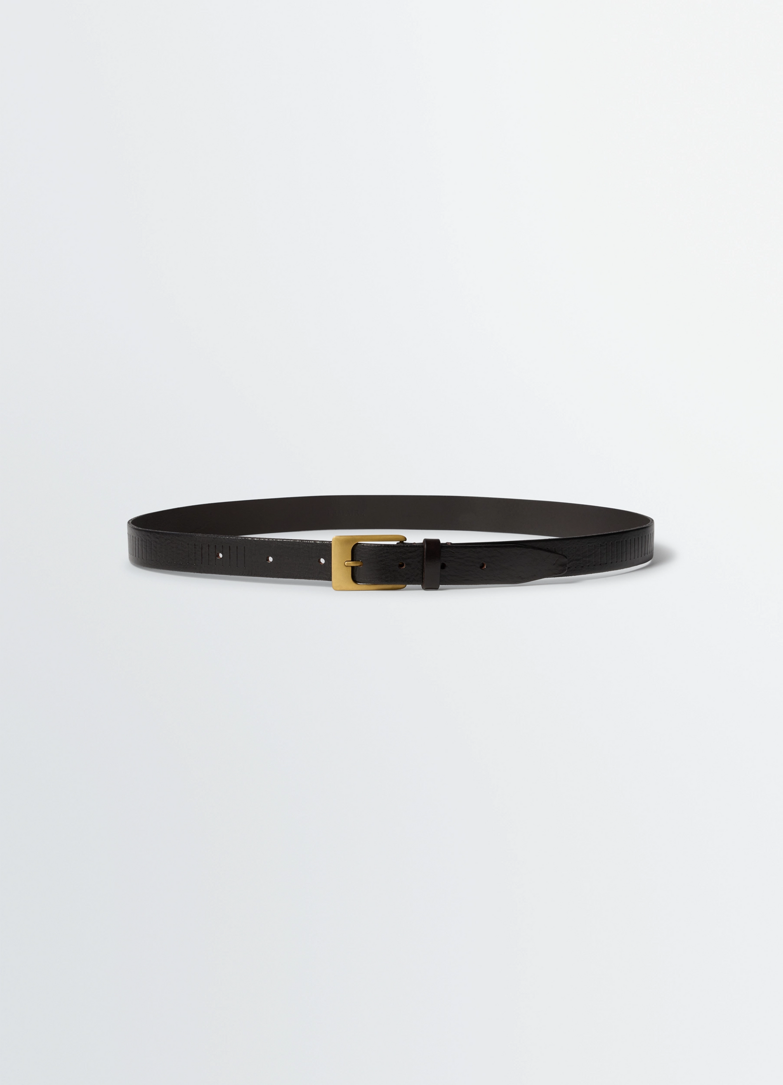 Ceinture rail en cuir végétal