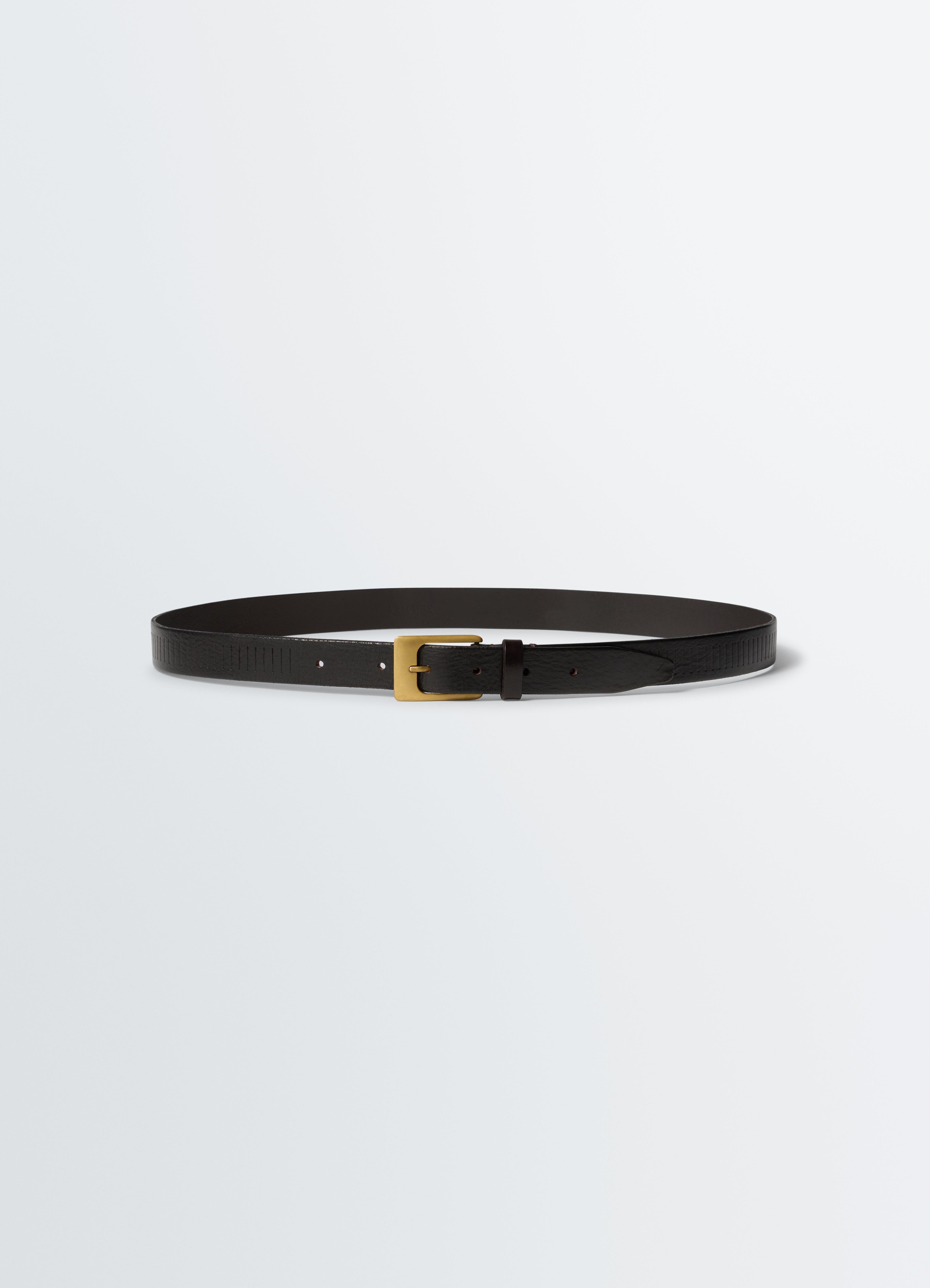 CEINTURE RAIL EN CUIR VÉGÉTAL