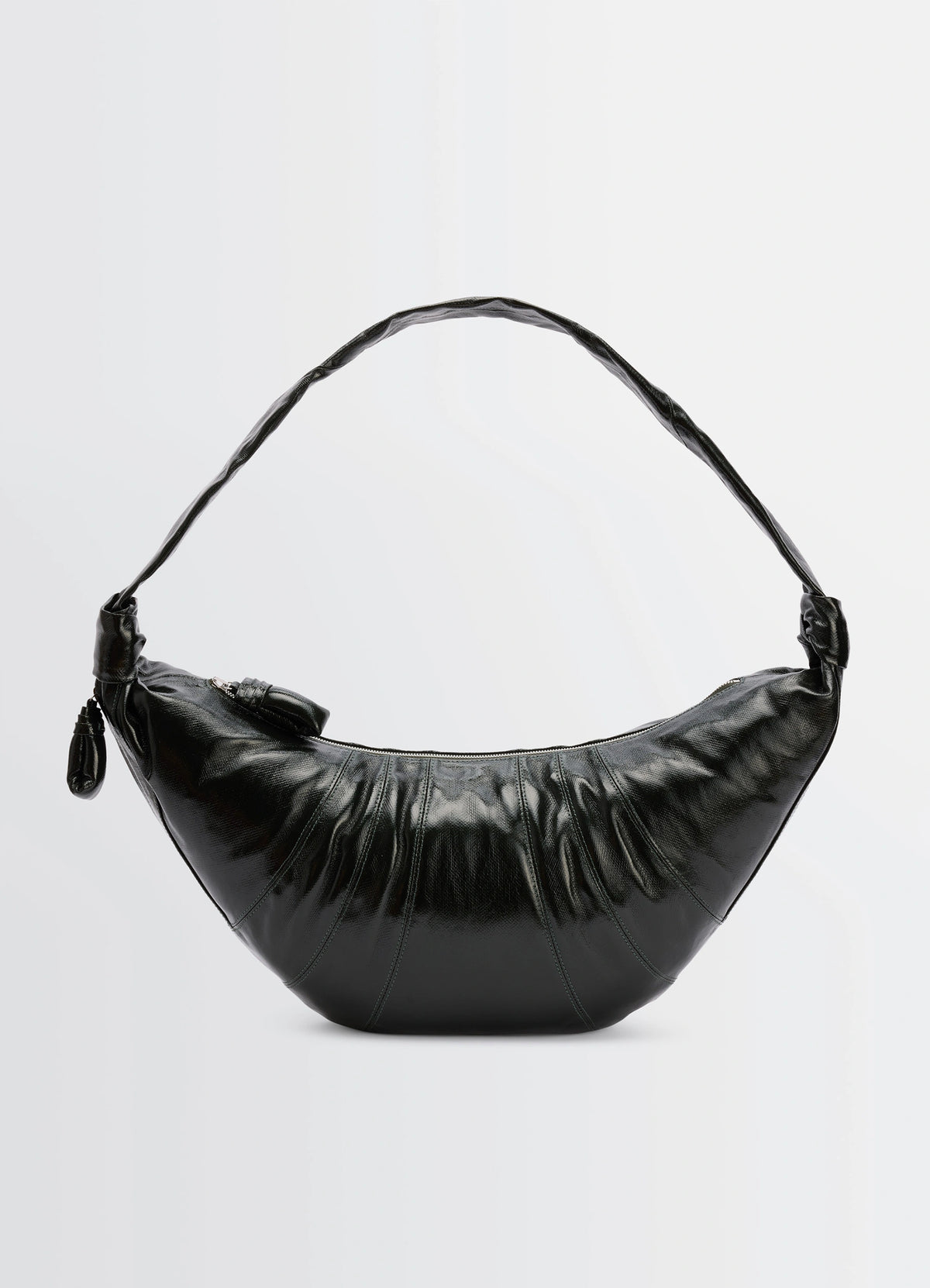 LARGE CROISSANT BAG IN COATED COTTON - Forest - Coated Cotton LARGE CROISSANT BAG IN COATED COTTON - Forest - Coated Cotton