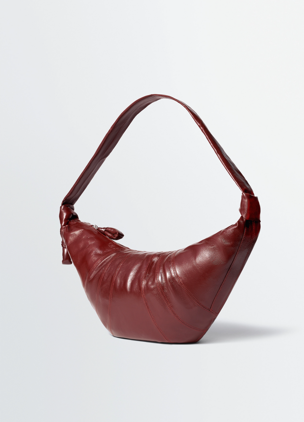 LARGE CROISSANT BAG IN COATED COTTON