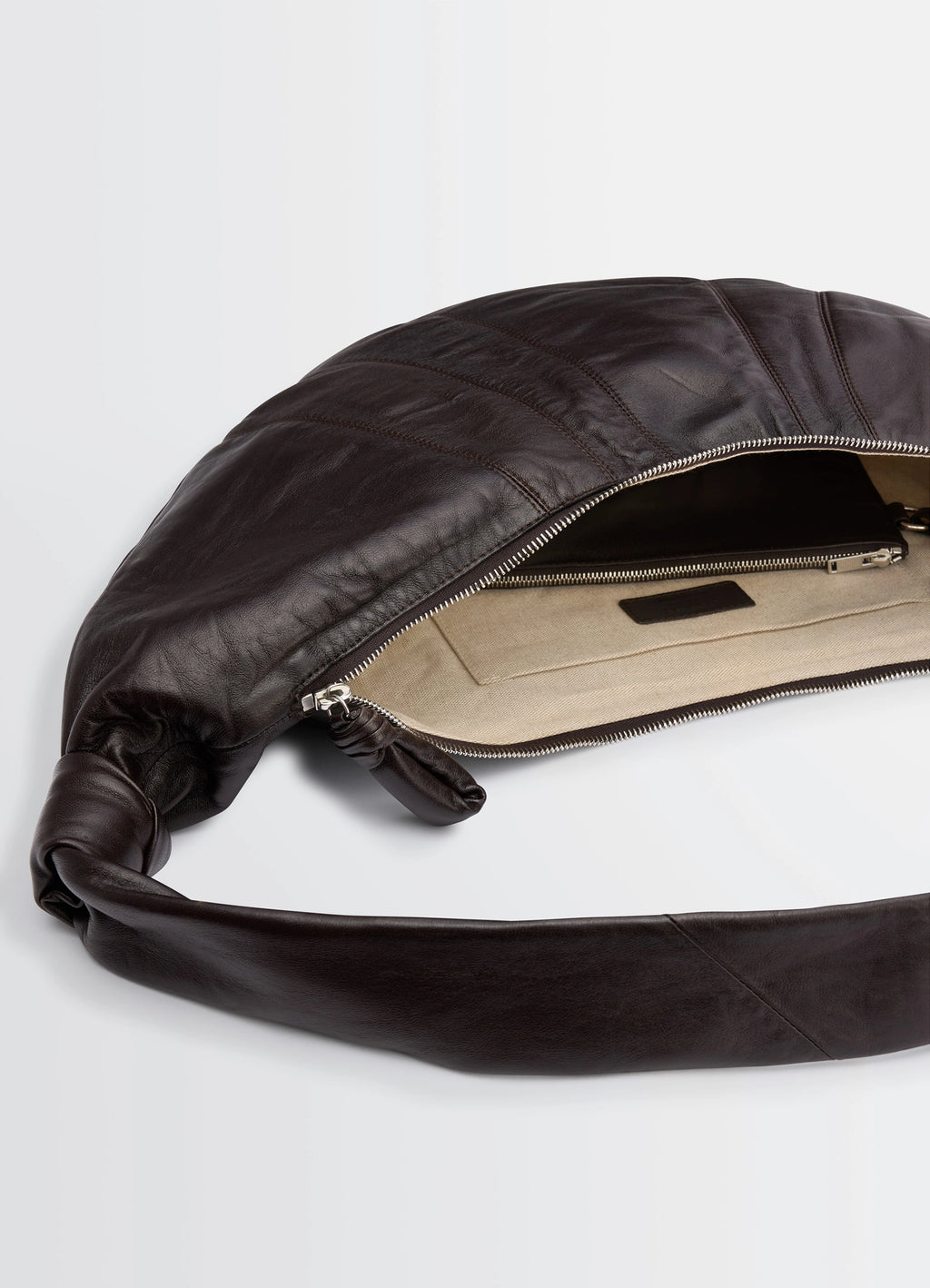 Dark Chocolate Large Croissant Bag | LEMAIRE Dark Chocolate Large Croissant Bag | LEMAIRE