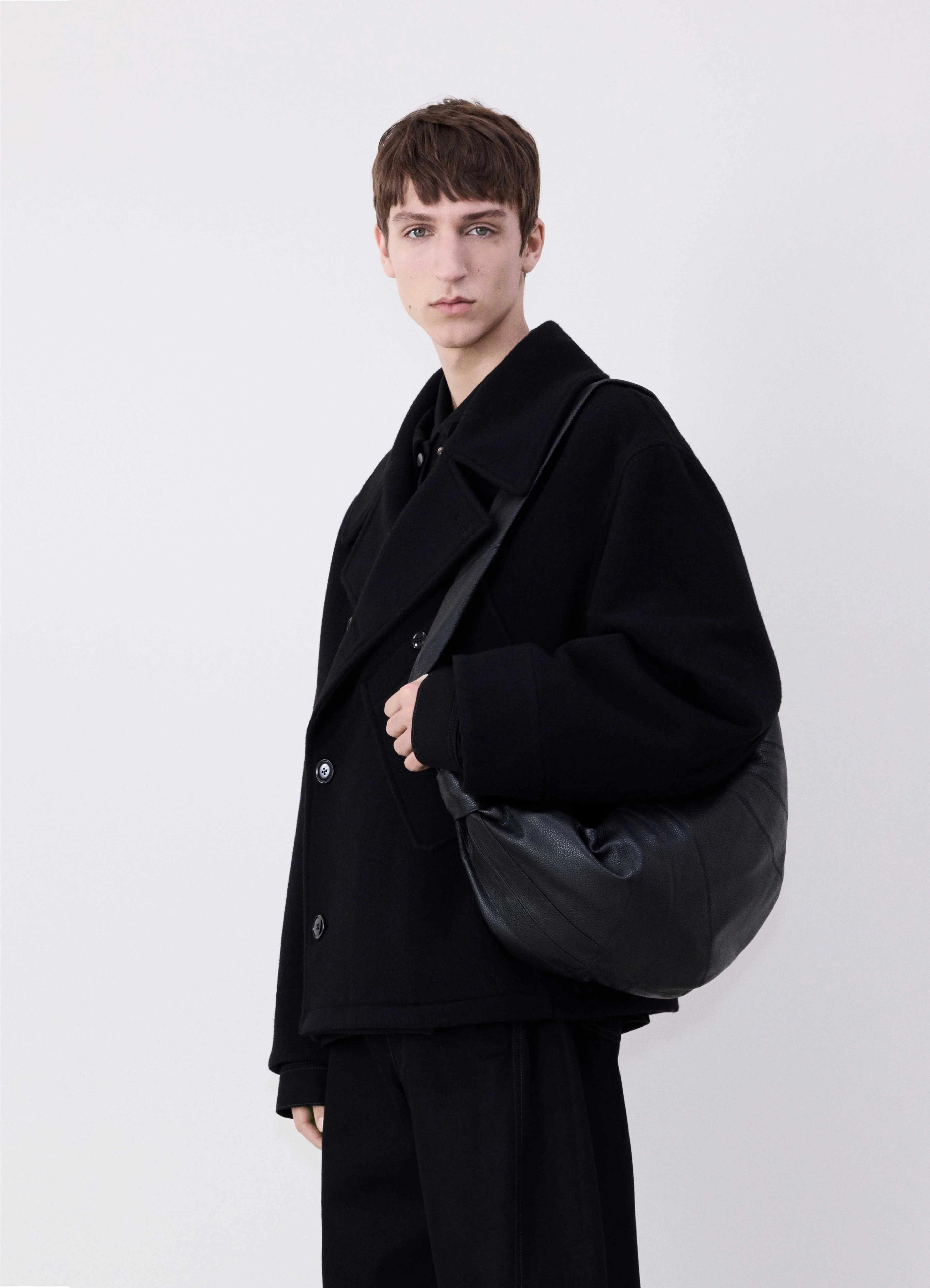 Black Large Croissant Bag | LEMAIRE