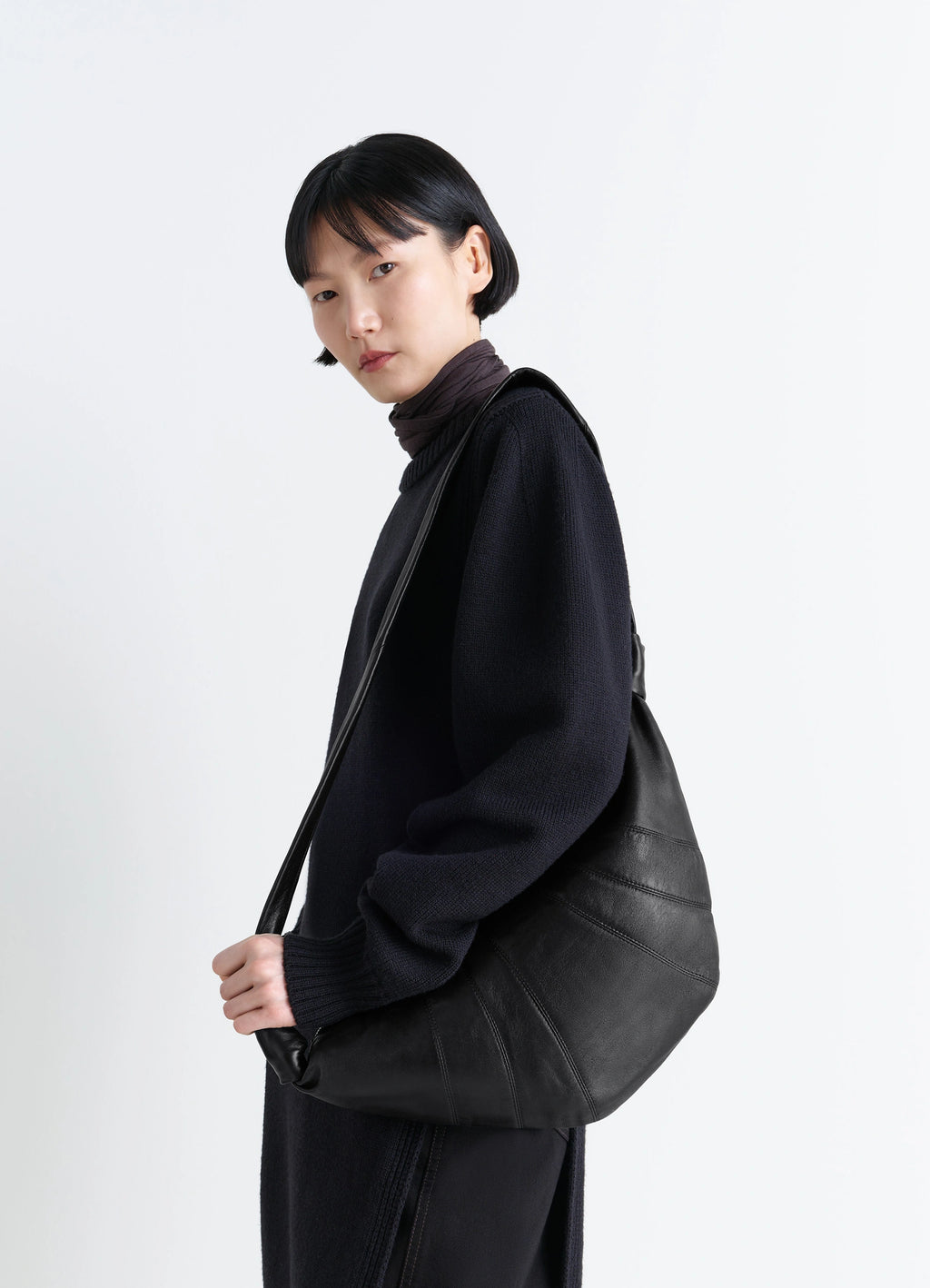 Black Medium Croissant Bag | LEMAIRE Black Medium Croissant Bag | LEMAIRE