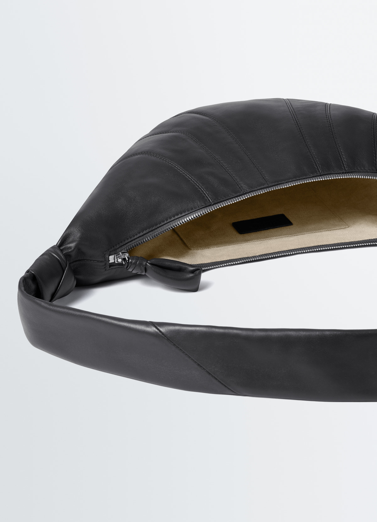 Medium croissant bag in soft nappa leather