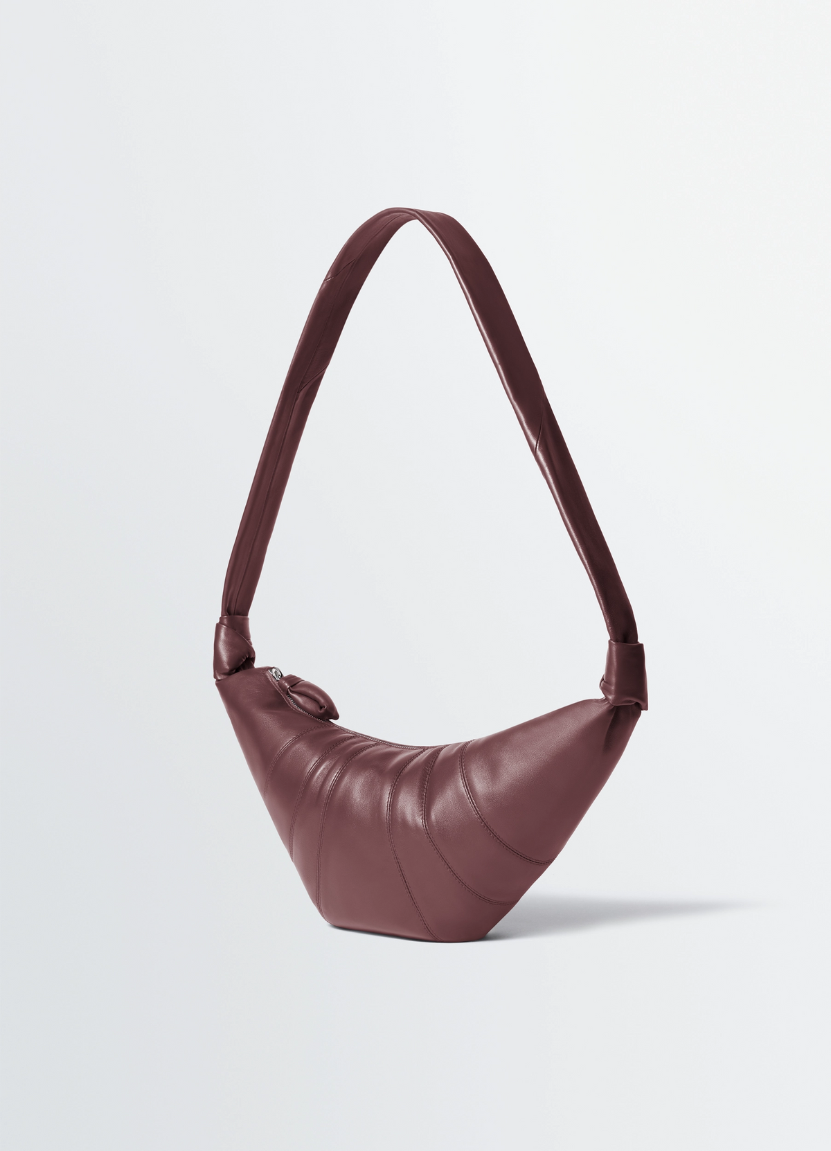 MEDIUM CROISSANT BAG IN LEATHER - Bitter Cocoa - Soft Nappa MEDIUM CROISSANT BAG IN LEATHER - Bitter Cocoa - Soft Nappa