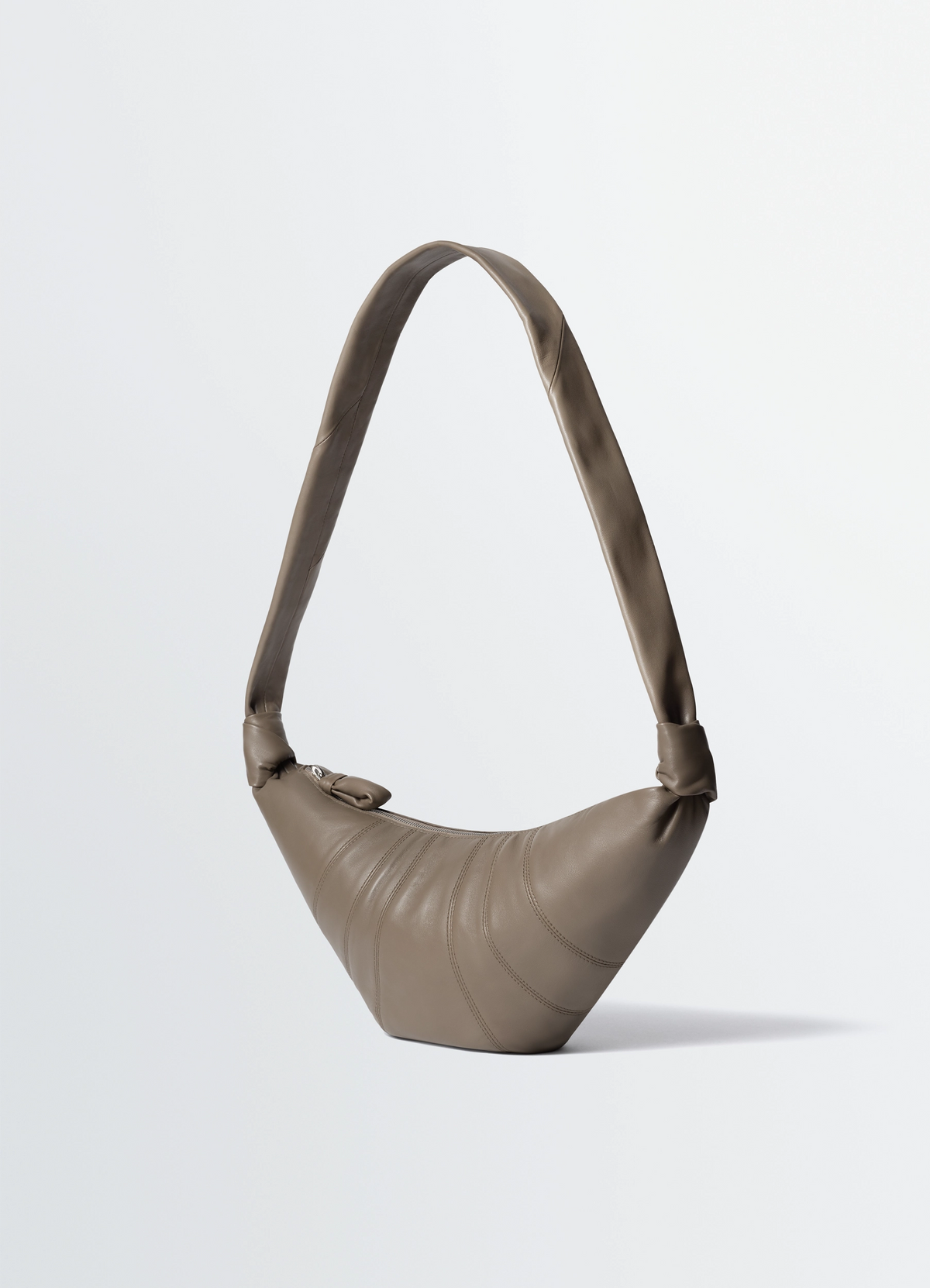 バッグ LEMAIRE Medium Croissant Bag MEDIUM CROISSANT BAG IN LEATHER - Dark Khaki - Soft Nappa Leather