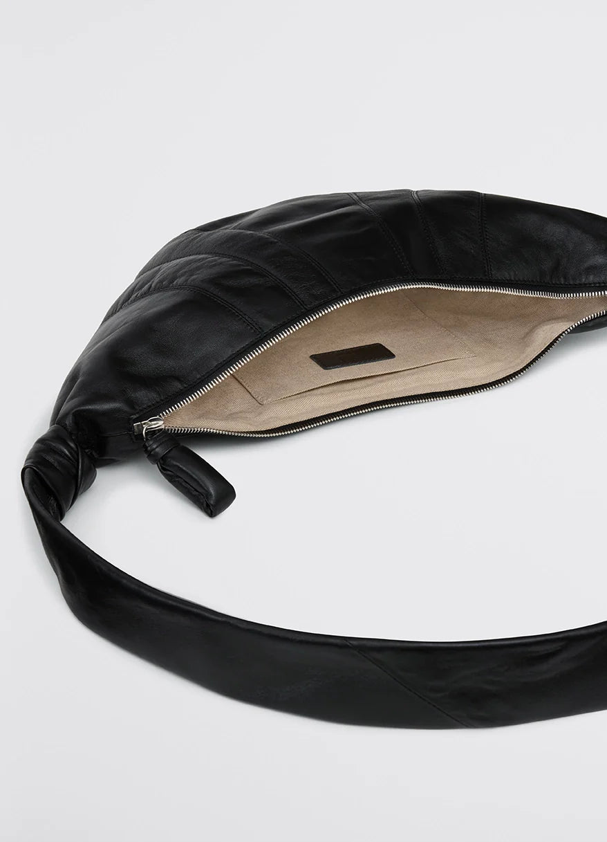 Black Medium Croissant Bag | LEMAIRE