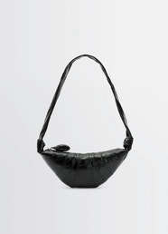 SMALL CROISSANT BAG IN COATED COTTON