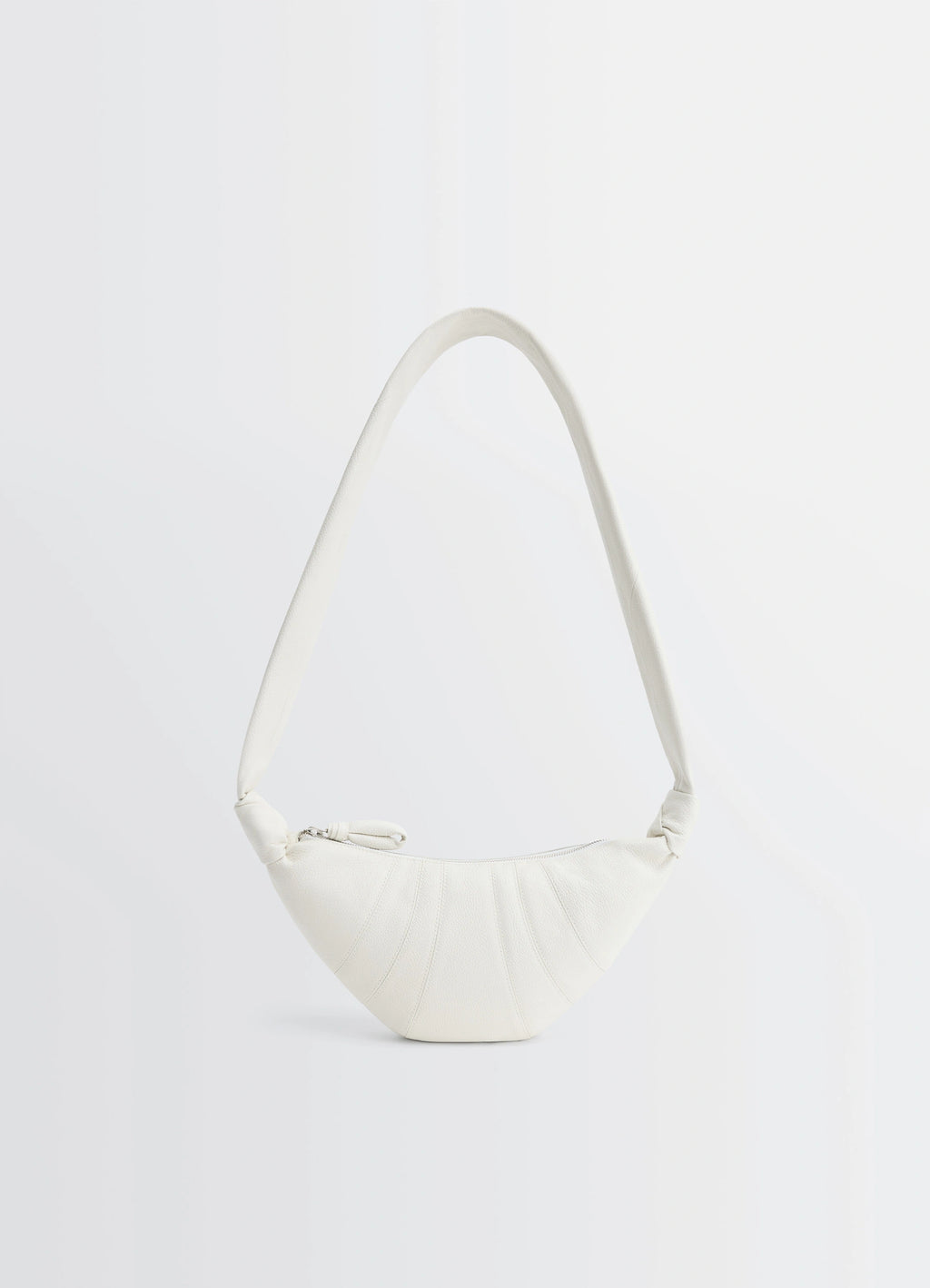 SMALL CROISSANT BAG - Chalk - Soft Grained Leather - Unisex | LEMAIRE
