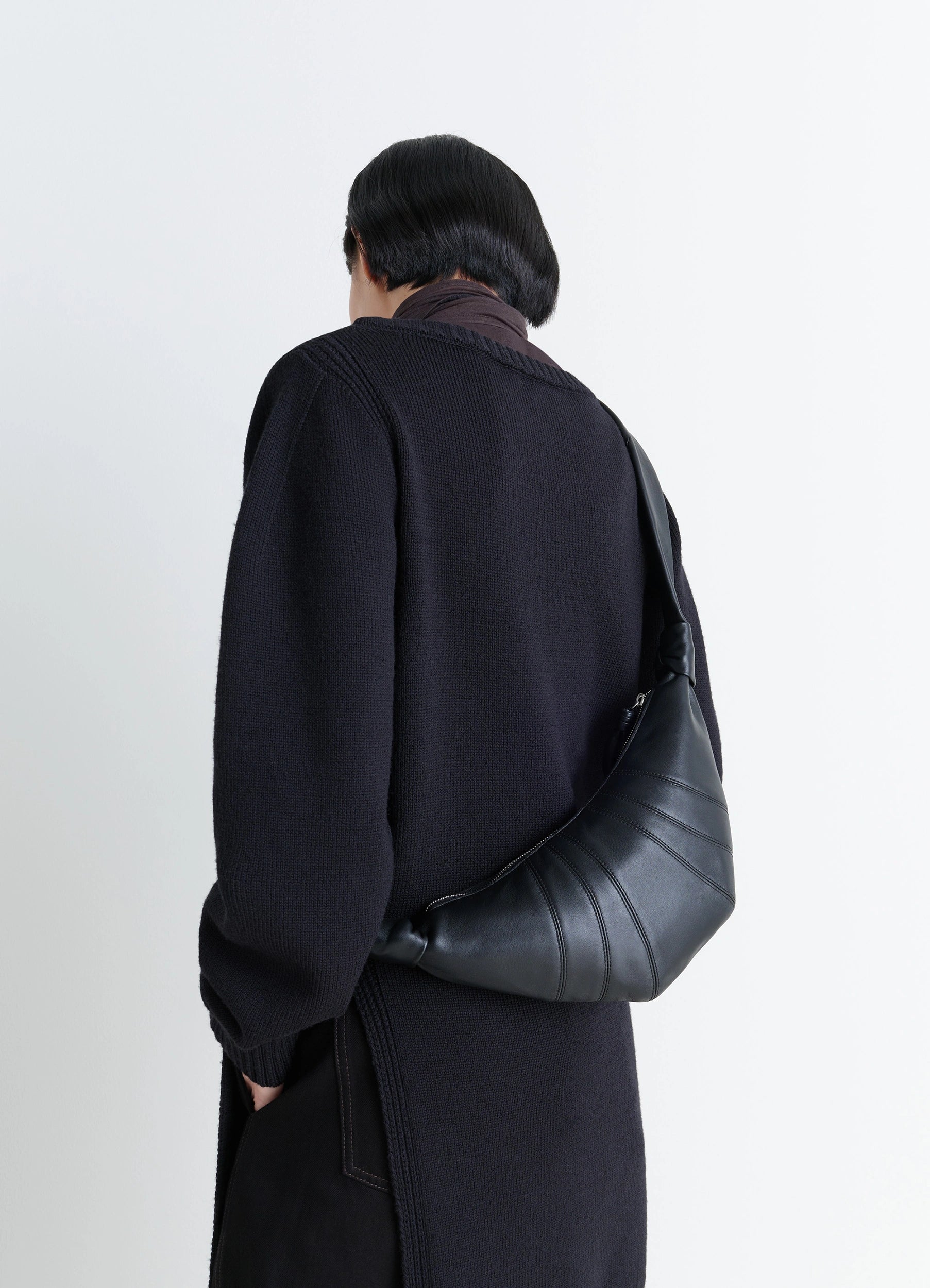 Black Small Croissant Bag | LEMAIRE Black Small Croissant Bag | LEMAIRE