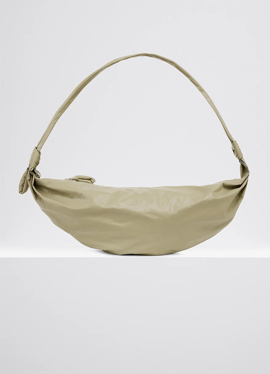 LARGE SOFT CROISSANT - Dusty Sage - Paper Leather - Unisex LARGE SOFT CROISSANT - Dusty Sage - Paper Leather - Unisex