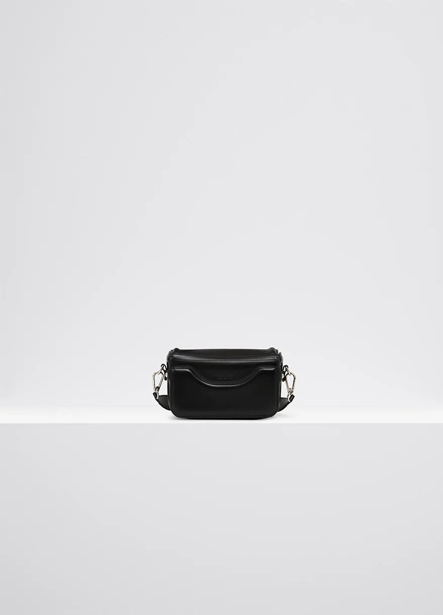 RANSEL MINI SATCHEL - Black - Glossy Leather - Unisex | LEMAIRE