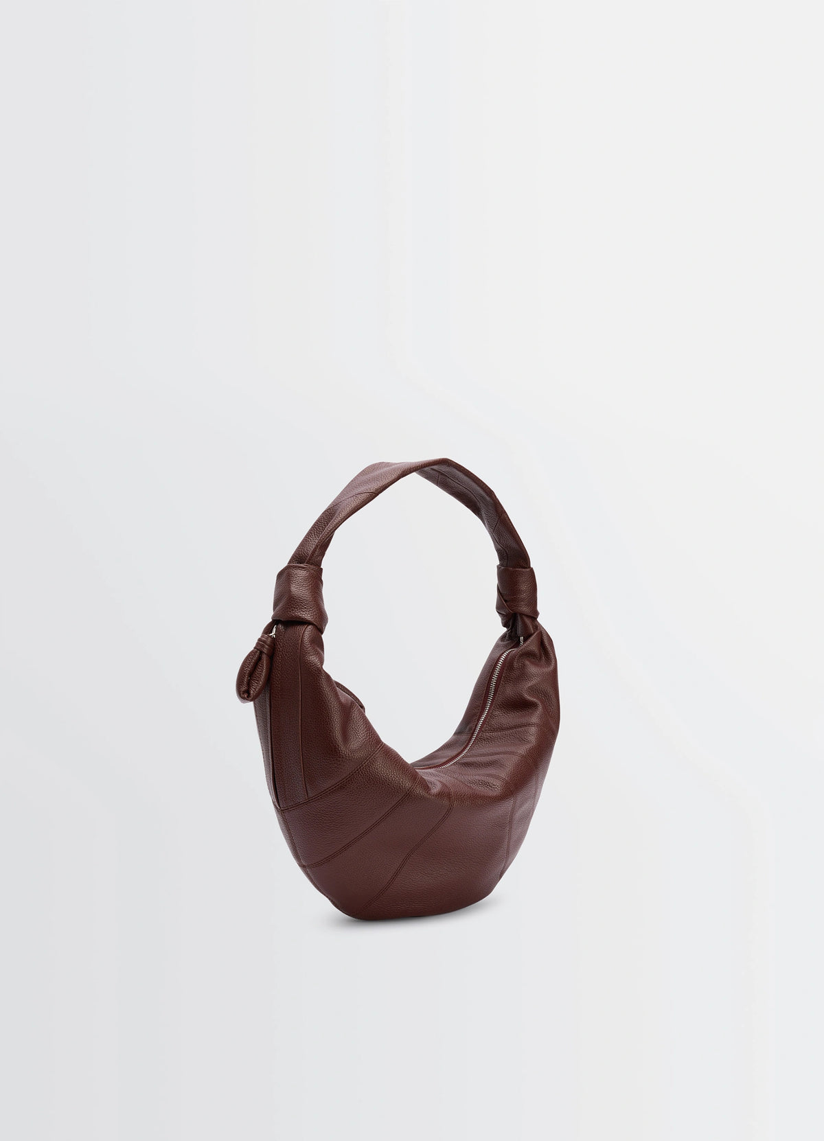 FORTUNE CROISSANT BAG IN LEATHER - Roasted Pecan - Soft Grained FORTUNE CROISSANT BAG IN LEATHER - Roasted Pecan - Soft Grained