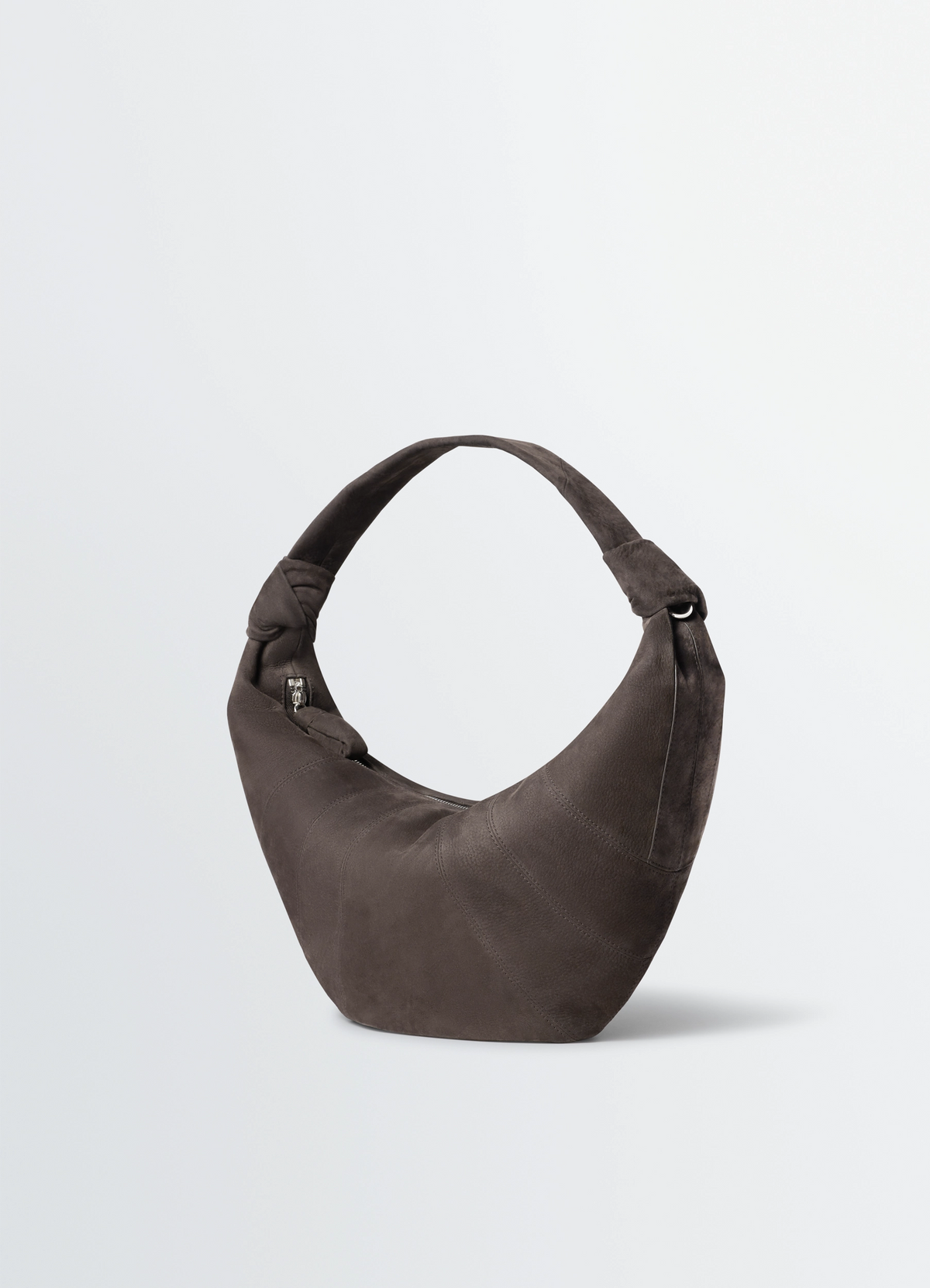 FORTUNE CROISSANT ヌバックレザー バッグ - Ebony Brown - アルパカ