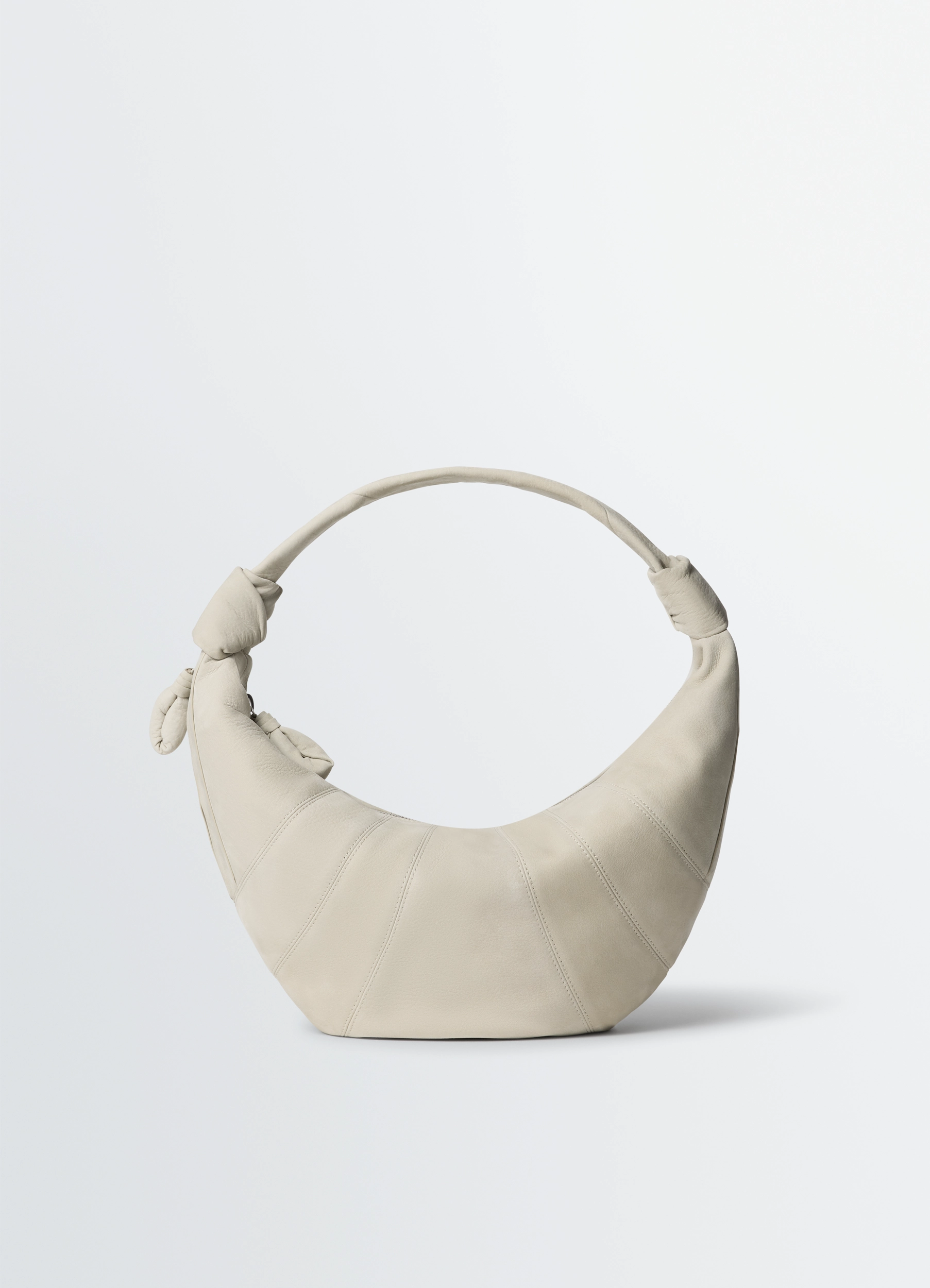 FORTUNE CROISSANT BAG IN ALPACA NUBUCK - Soft Sage - Alpaca Nubuck