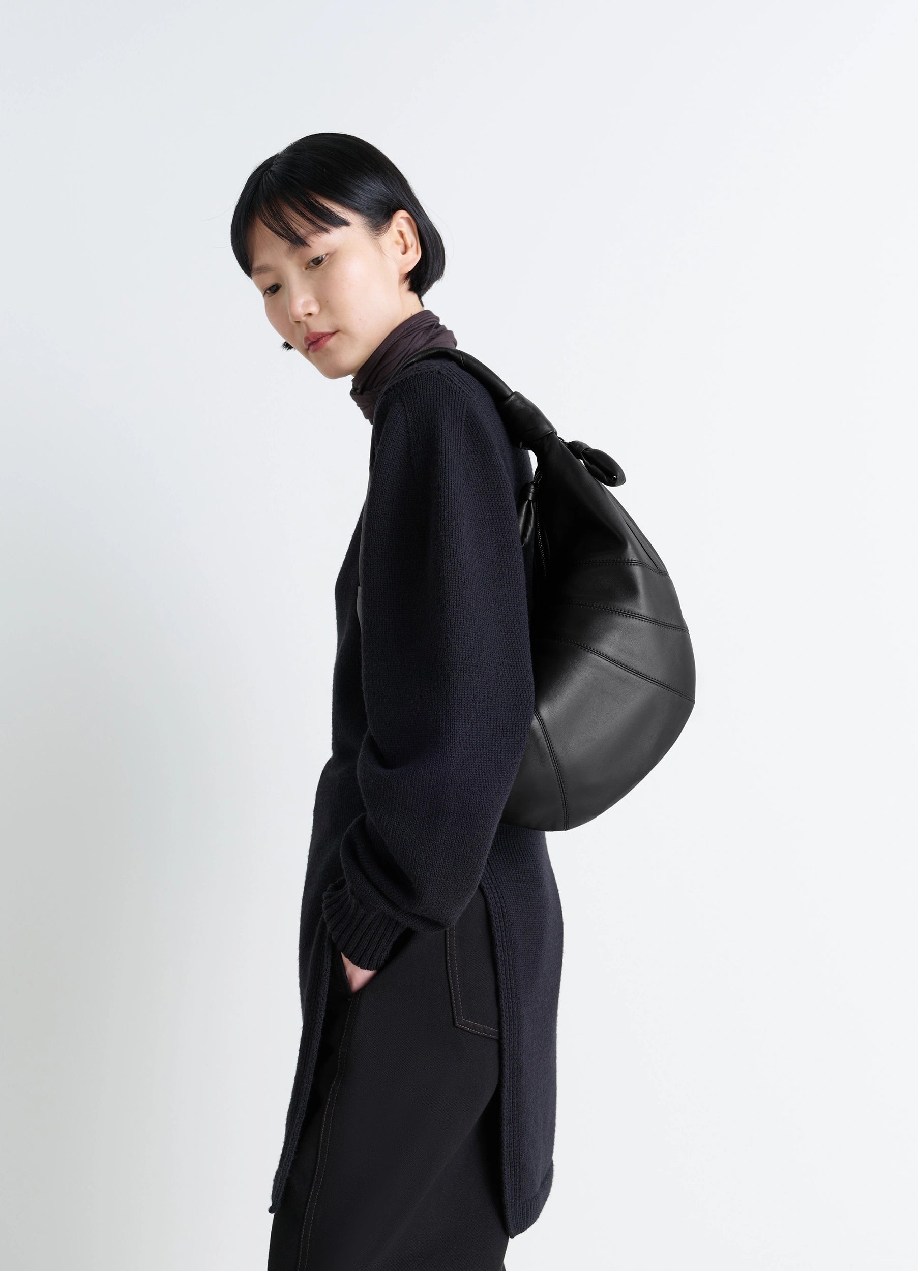 Black Fortune Croissant Bag | LEMAIRE Black Fortune Croissant Bag | LEMAIRE