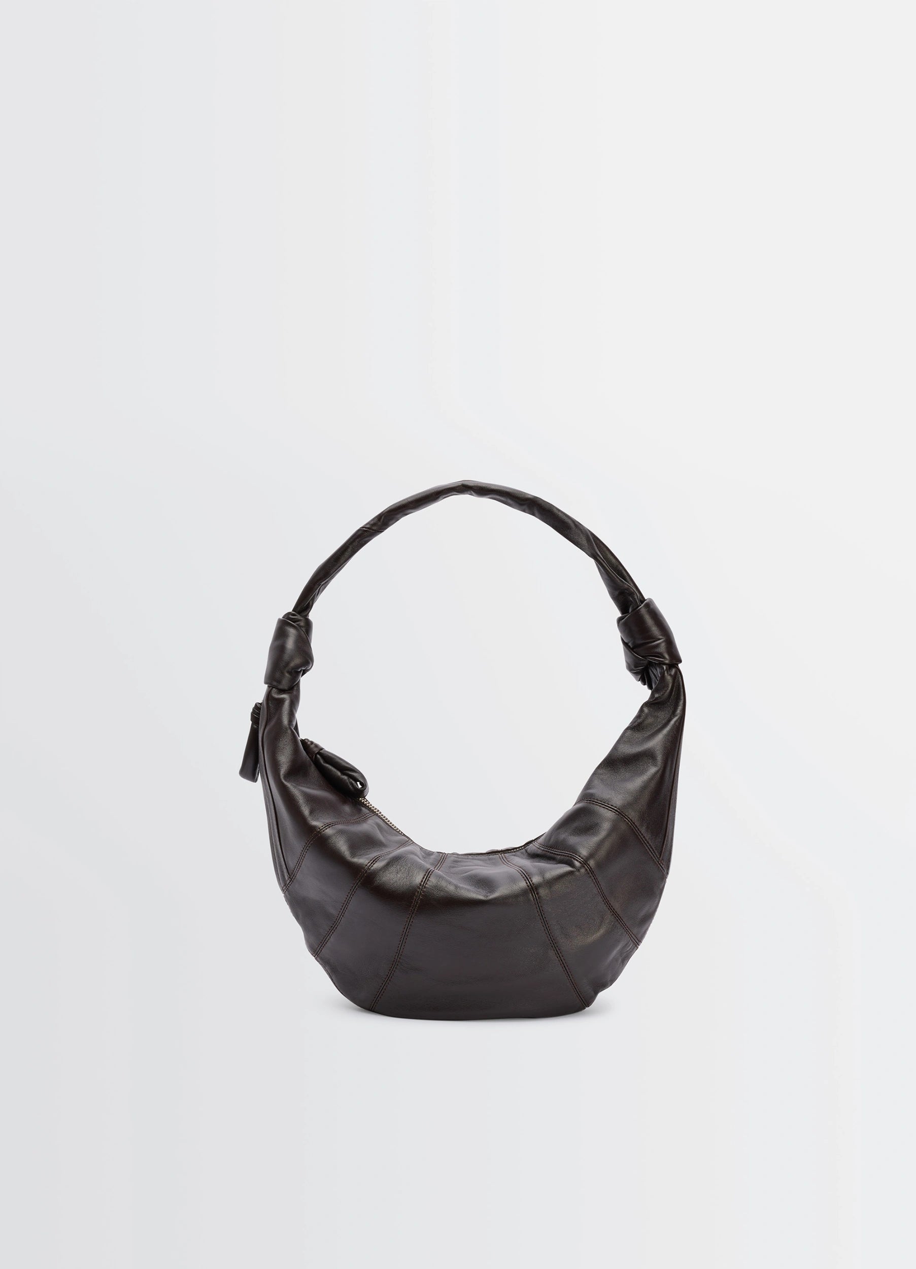 Croissant Fortune Bag in Dark Chocolate | LEMAIRE Croissant Fortune Bag in Dark Chocolate | LEMAIRE