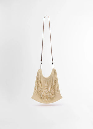 ショルダーバッグ LEMAIRE medium filt net shopping bag LEMAIRE x Filt Medium Net Shoulder Bag | Neutrals | FARFETCH