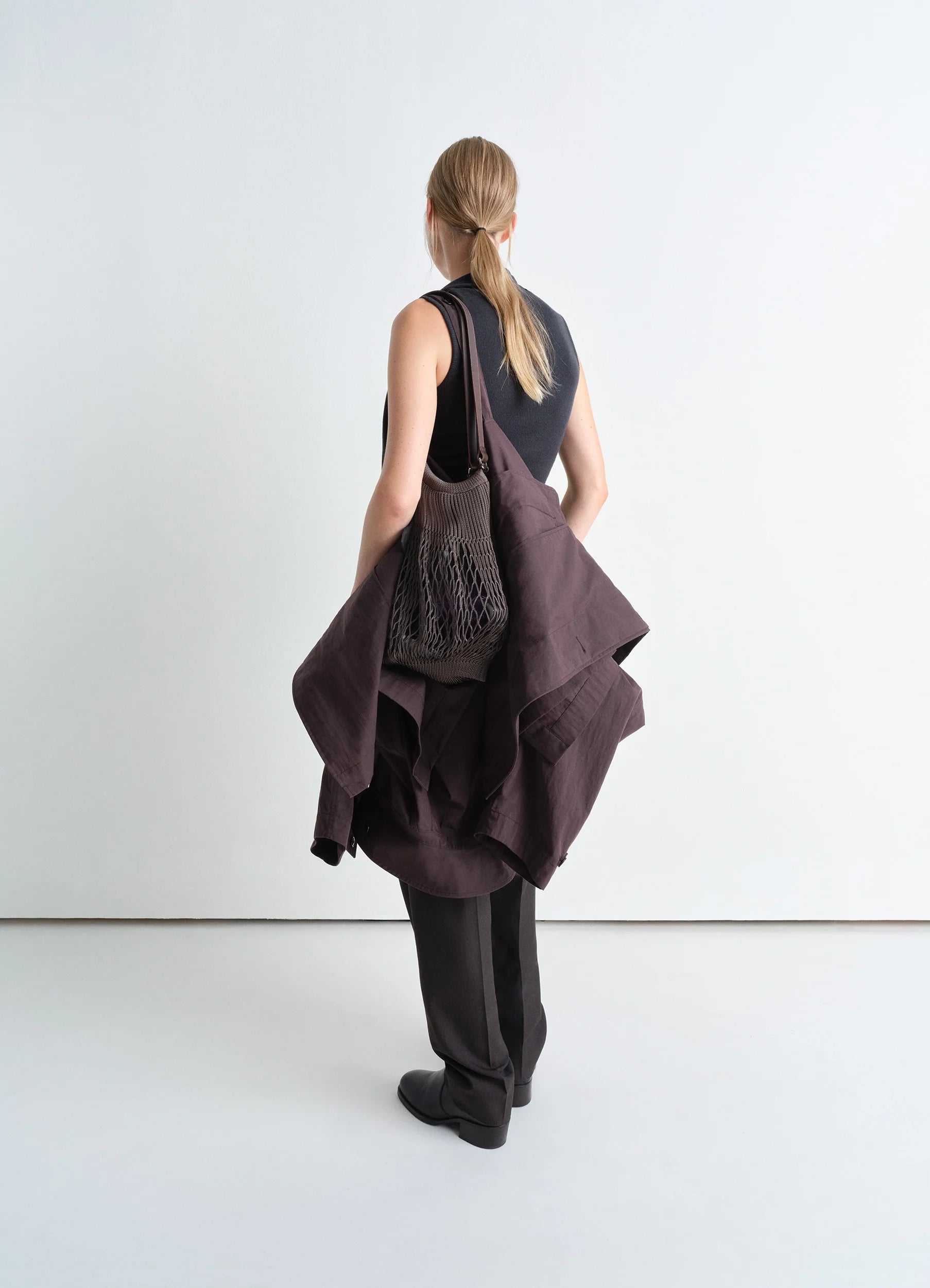 LEMAIRE medium filt net shopping bag LEMAIRE medium filt net shopping bag