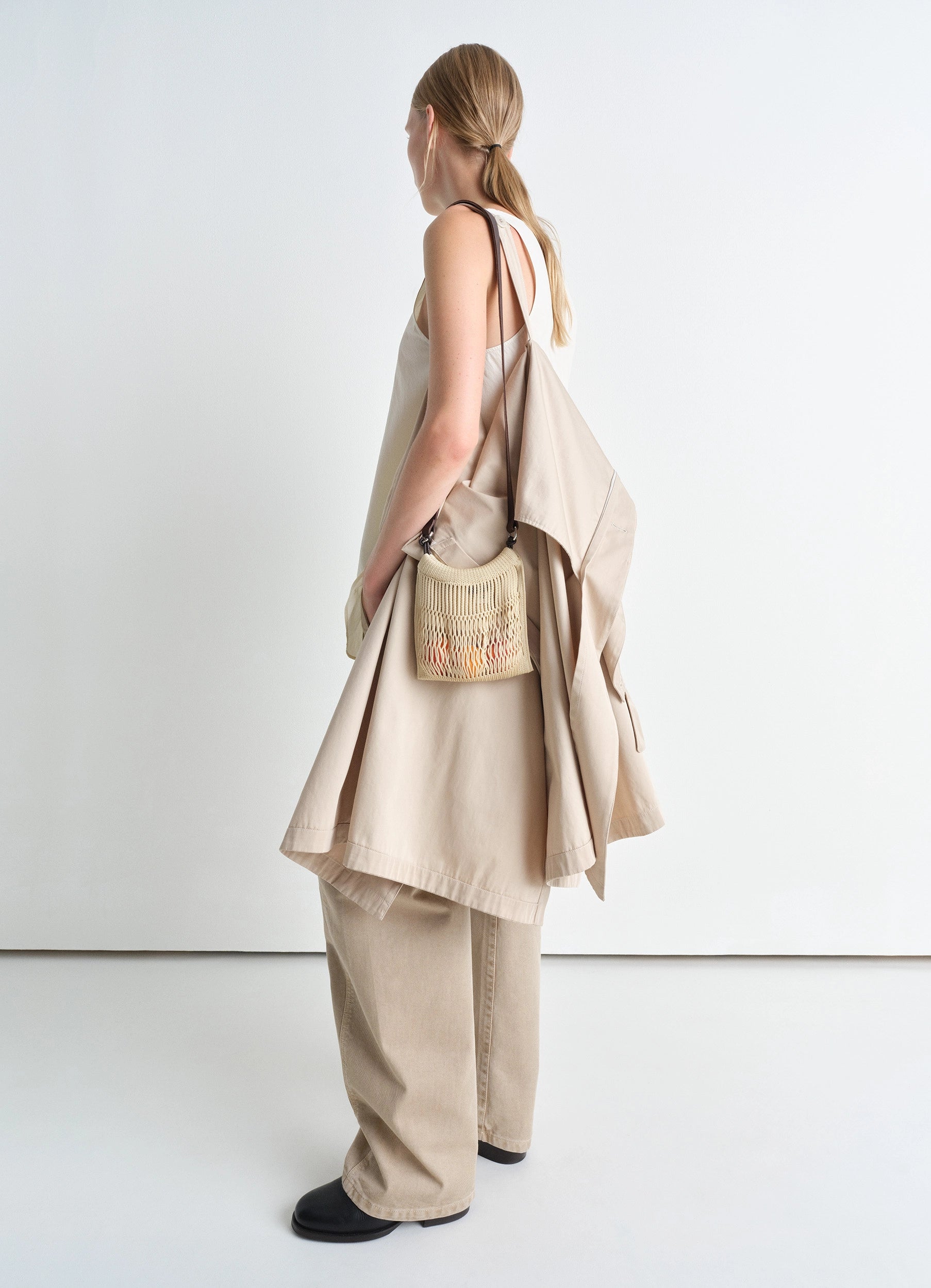 LEMAIRE medium filt net shopping bag LEMAIRE medium filt net shopping bag