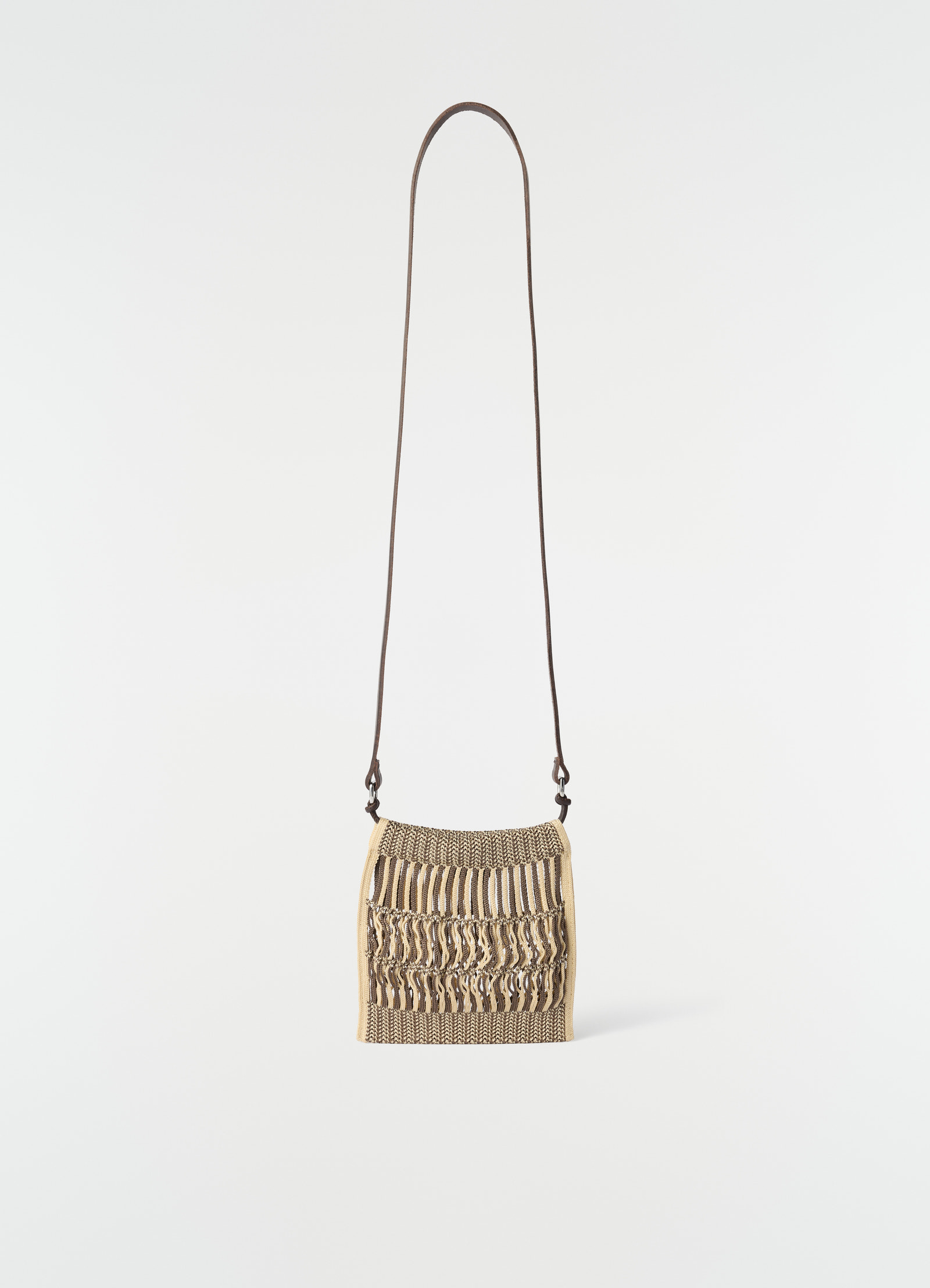 Mini crossbody filt net bag