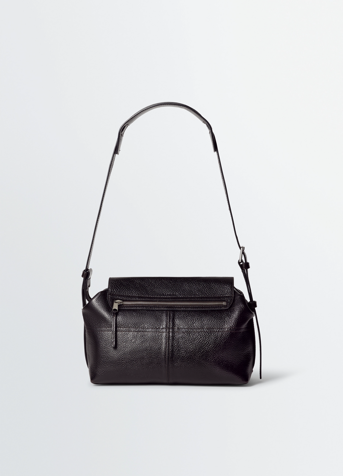 MEDIUM GEAR BAG IN LEATHER - Espresso - Glossy Vegetable Leather