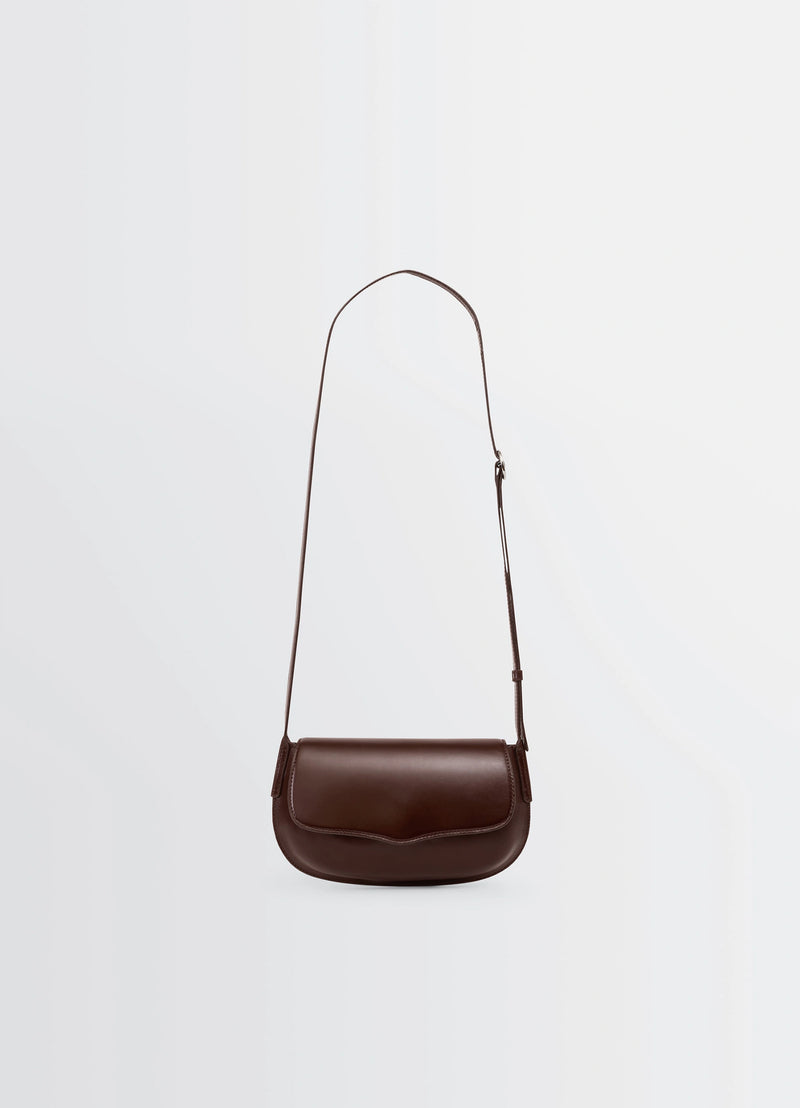 Dark Chocolate Large Croissant Bag | LEMAIRE Dark Chocolate Large Croissant Bag | LEMAIRE