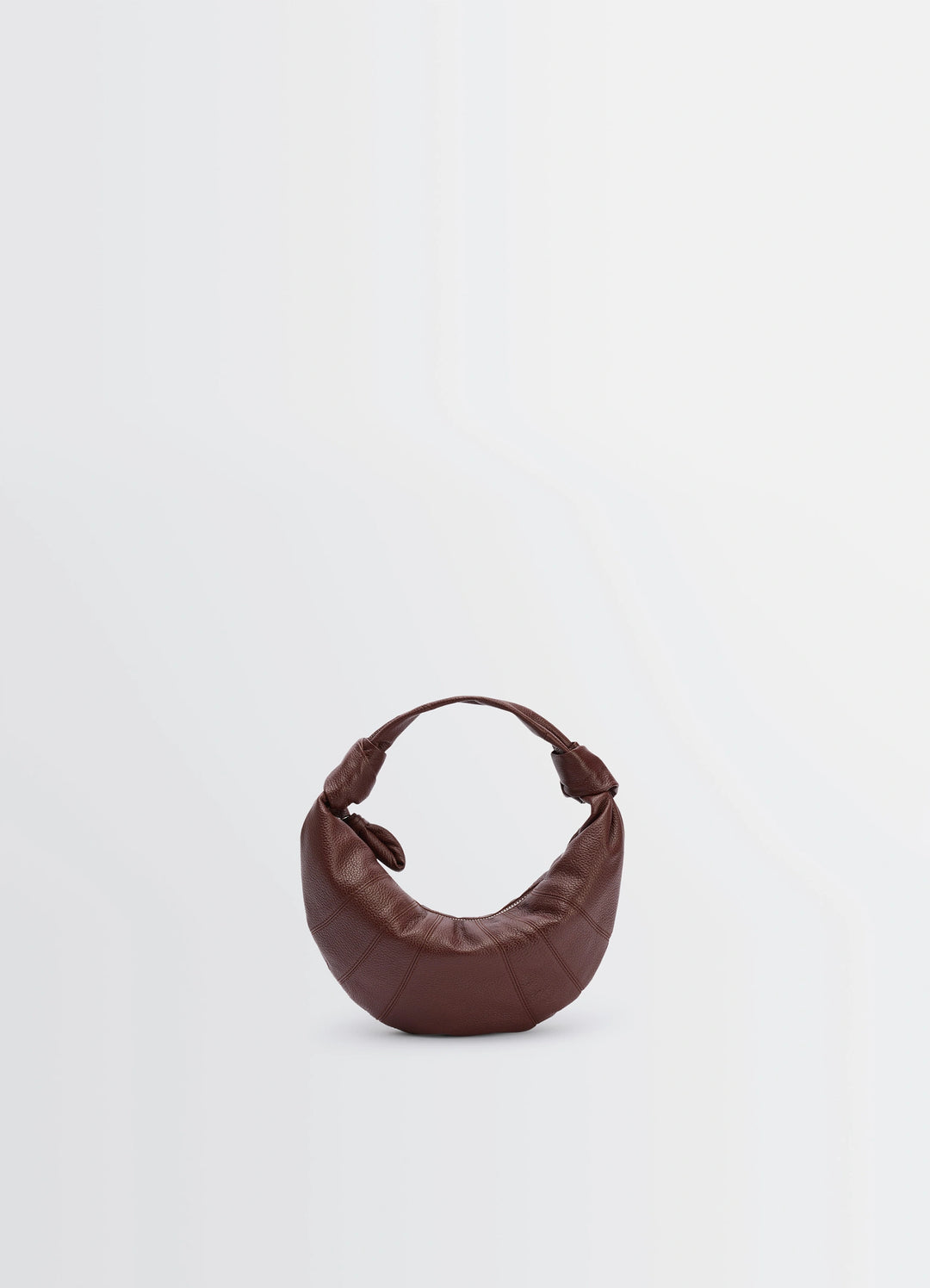 MINI FORTUNE CROISSANT BAG IN LEATHER - Roasted Pecan - Soft