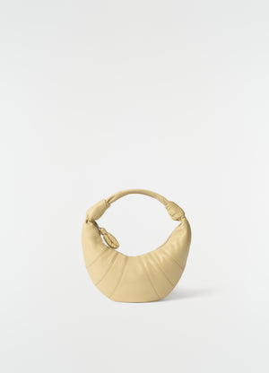 Mini fortune croissant bag in leather