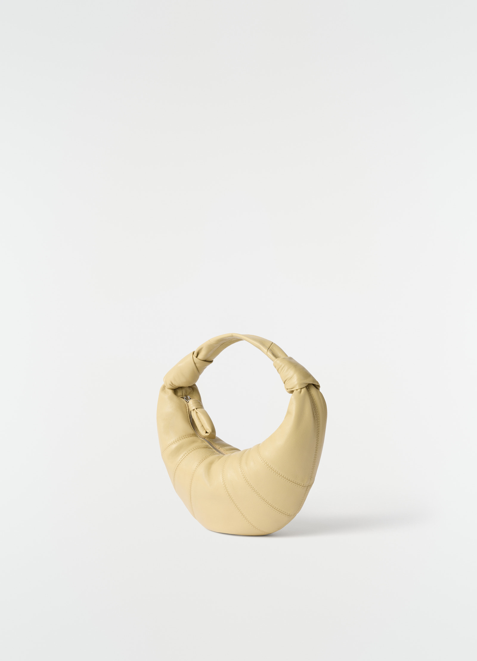 Mini fortune croissant bag in leather
