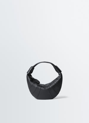Mini fortune croissant bag in leather