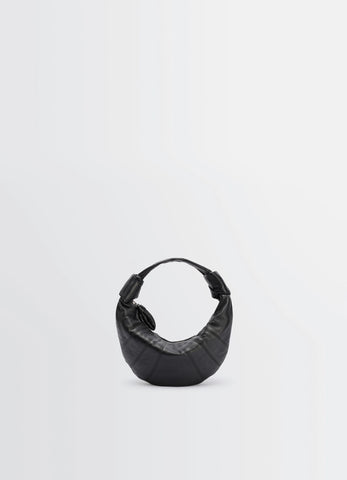 Black Mini Fortune Croissant Bag | LEMAIRE Black Mini Fortune Croissant Bag | LEMAIRE